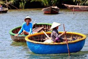 coracles flod två Vietnam