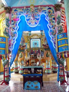 Cao Dai-tempel My Tho Mekongdeltat Vietnam