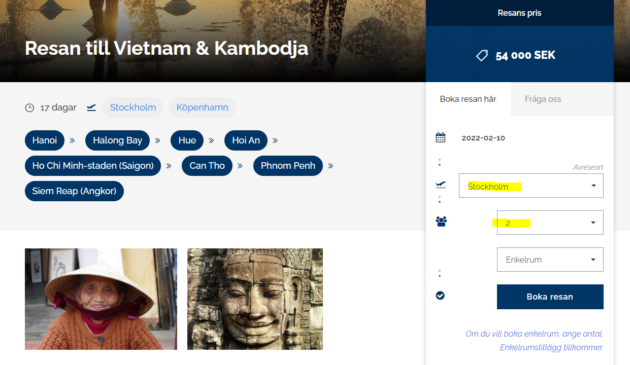 Skärmklipp bokning 2