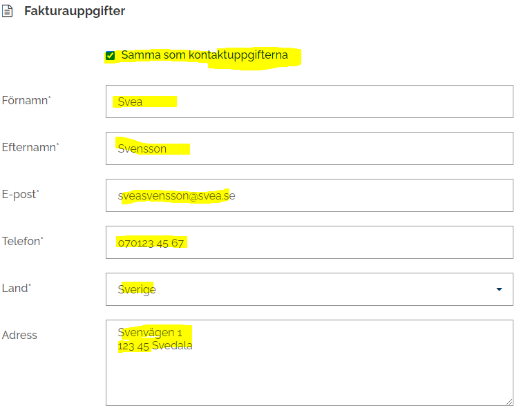 Skärmklipp bokning 7