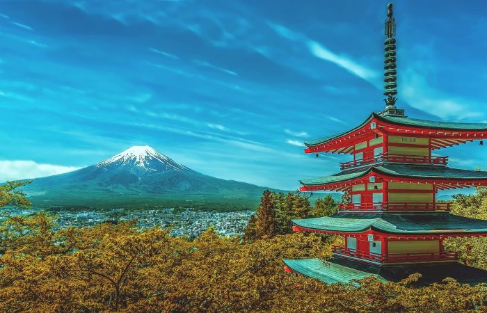 Tempel Mt Fuji Japan