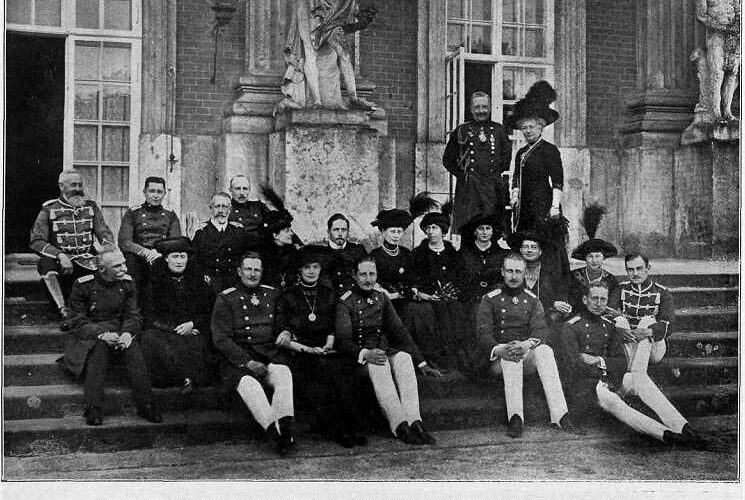 Kejsarfamiljen Hohenzollern grupp Tyskland Kejsarfamiljen Hohenzollern grupp Tyskland